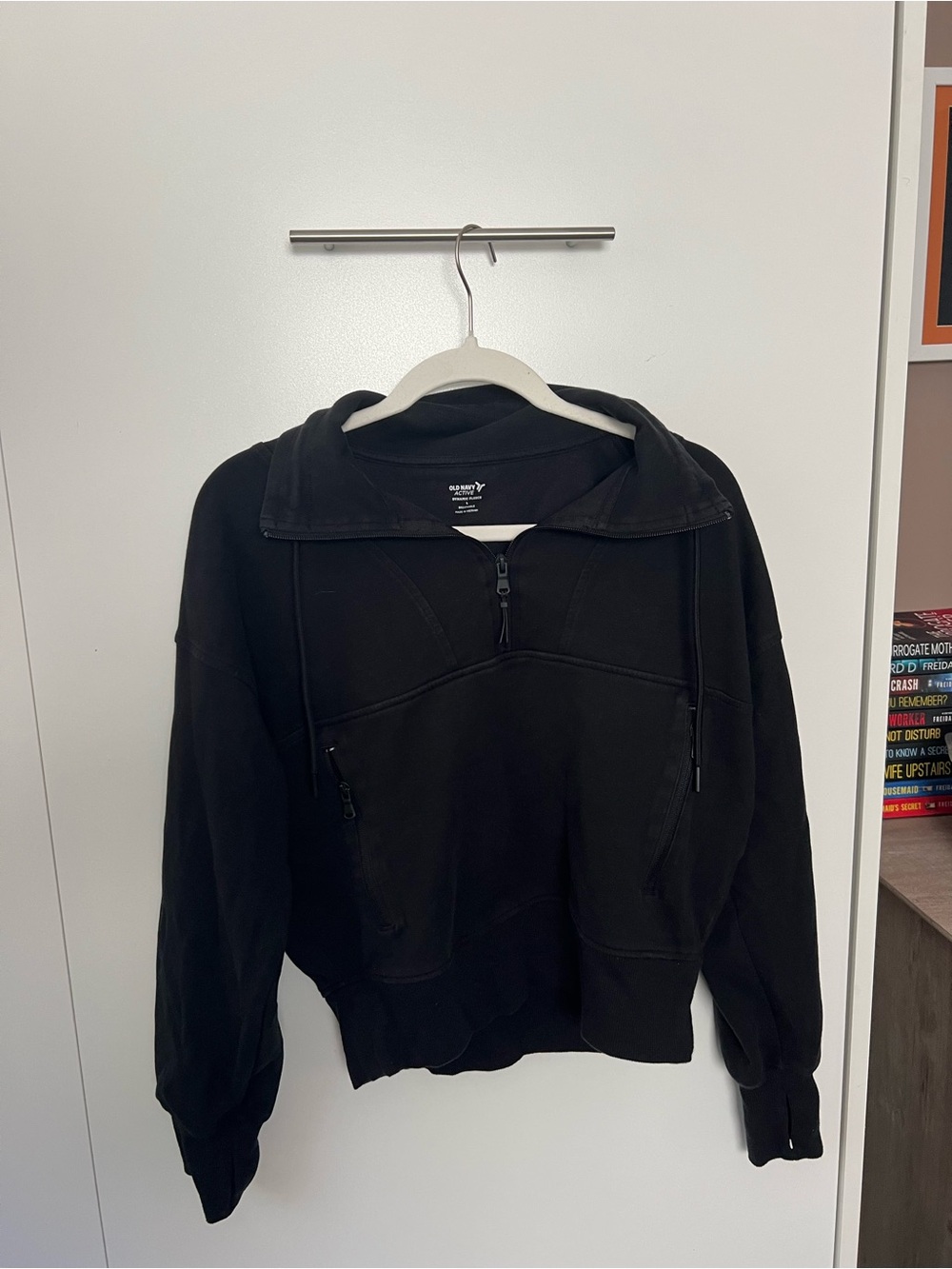 Black Half-Zip Men's Pullover Sweater